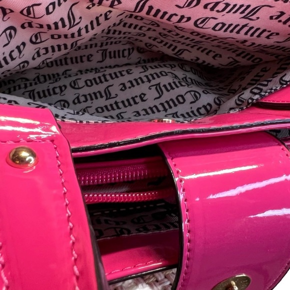 Juicy Couture Los Angeles NWT Juicy Pink Signature Satchel Crossbody Bag (P057) - Picture 3 of 11